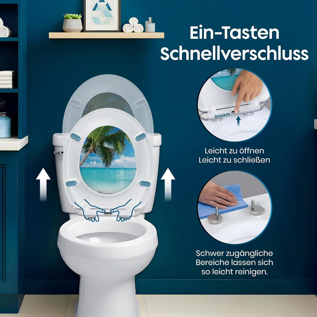 Toilettendeckel Mit Absenkautomatik | WC Sitz Mit Absenkautomatik | Klodeckel Mit Absenkautomatik |