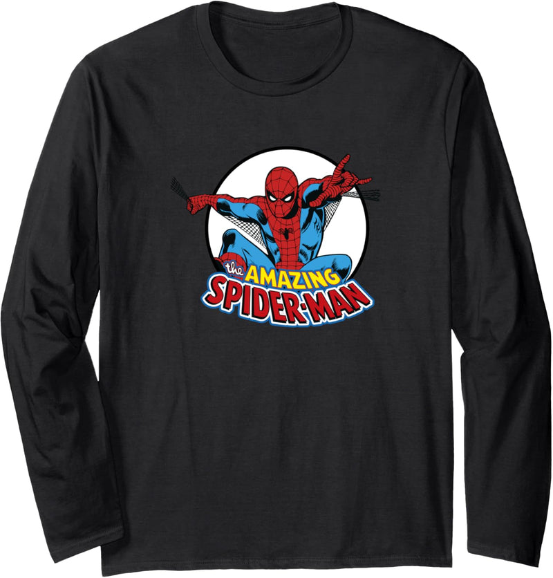 Marvel Amazing Spider-Man Retro Vintage Langarmshirt