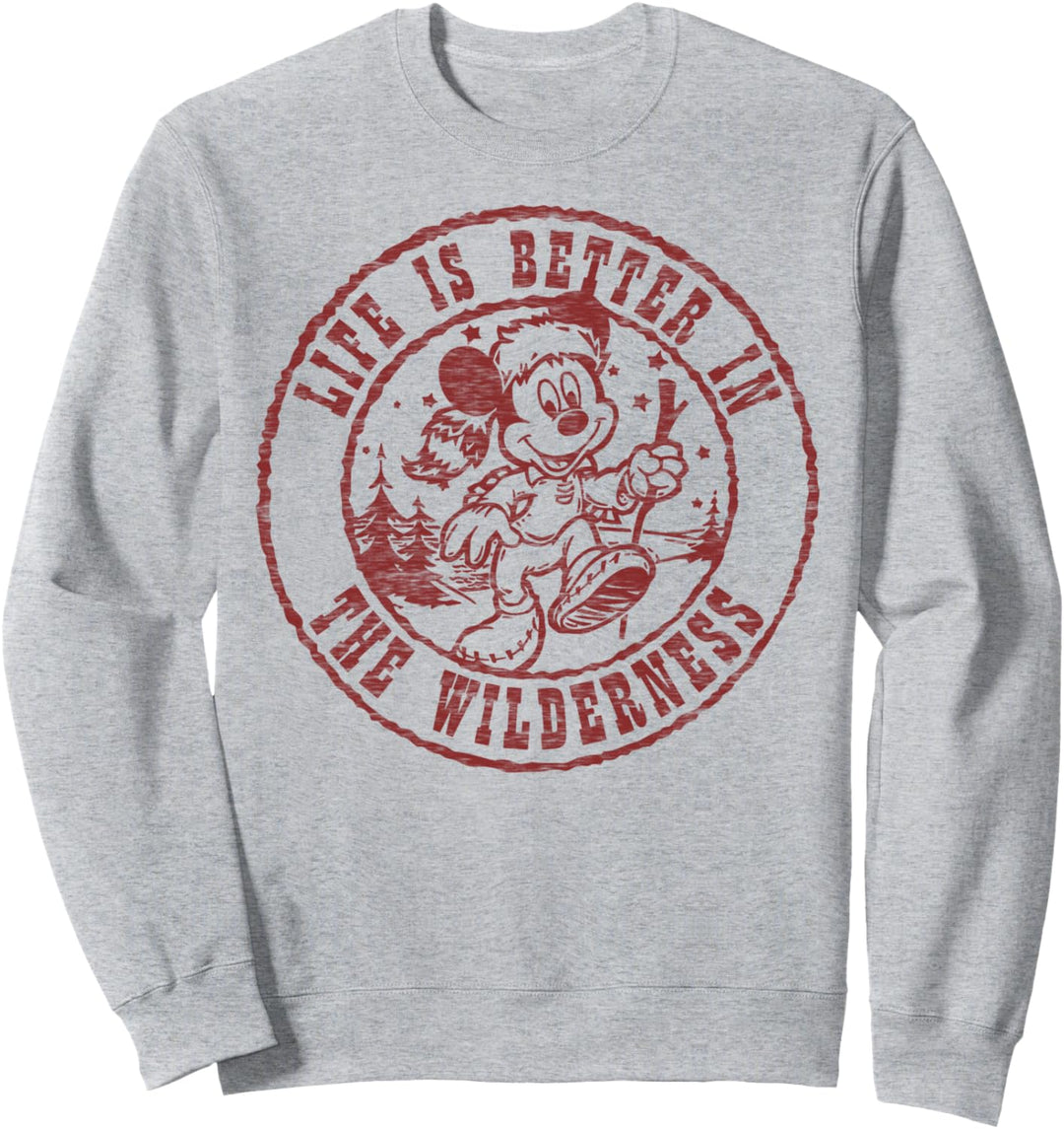 Disney Mickey And Friends Life Is Better In The Wilderness Sweatshirt