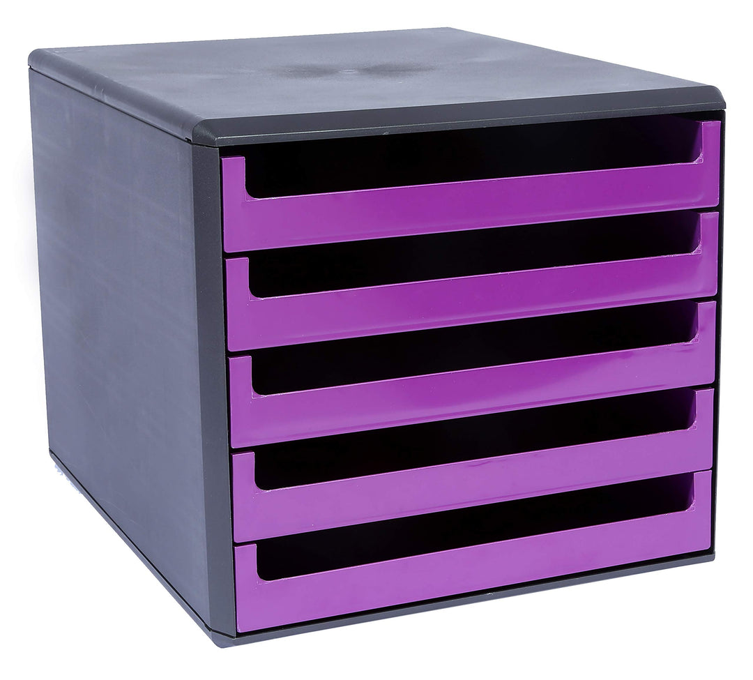 Schubladenbox, Gehäuse Anthrazit, Berry-Violett Gehäuse Anthrazit Berry-violett, Gehäuse Anthrazit B