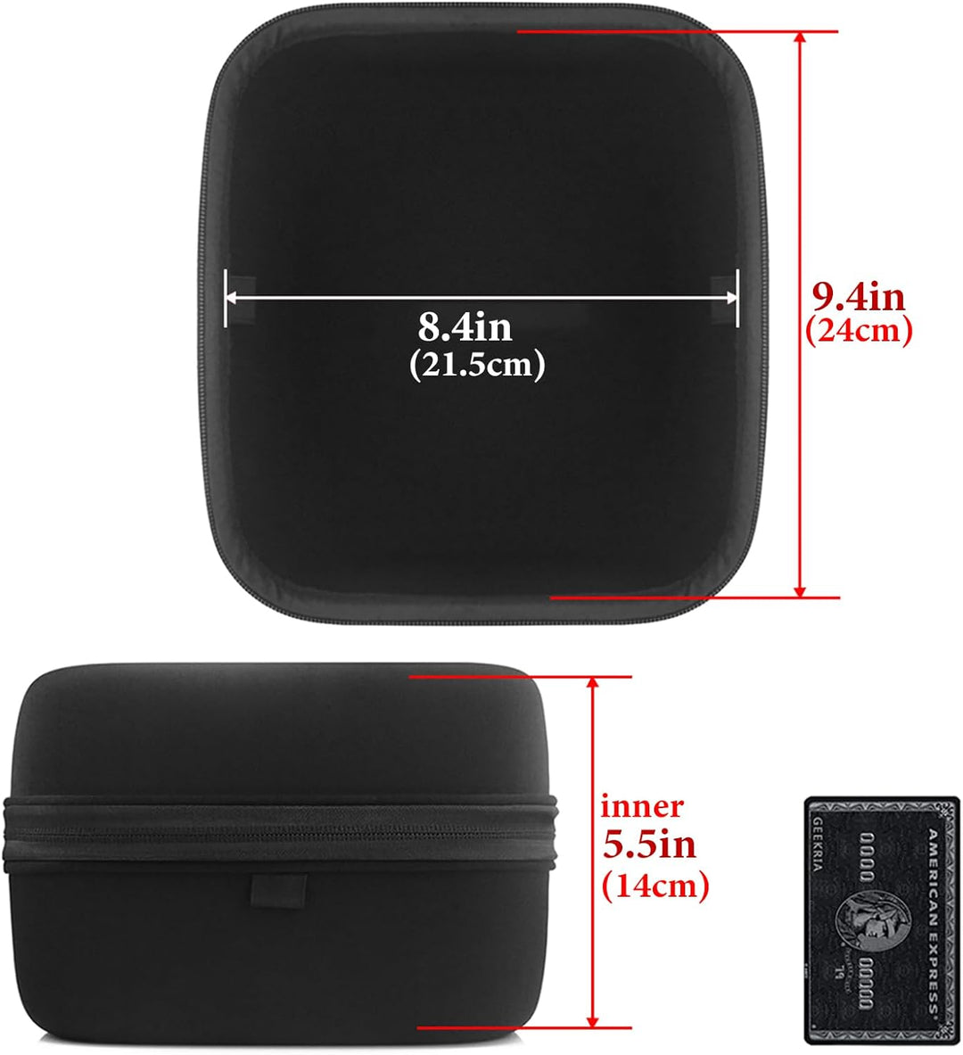 Geekria Tasche Kopfhörer für Audeze LCD-2, LCD-3, LCD-4, HiFiMAN HE6se, Sundara, Ananda, PreSonus HD