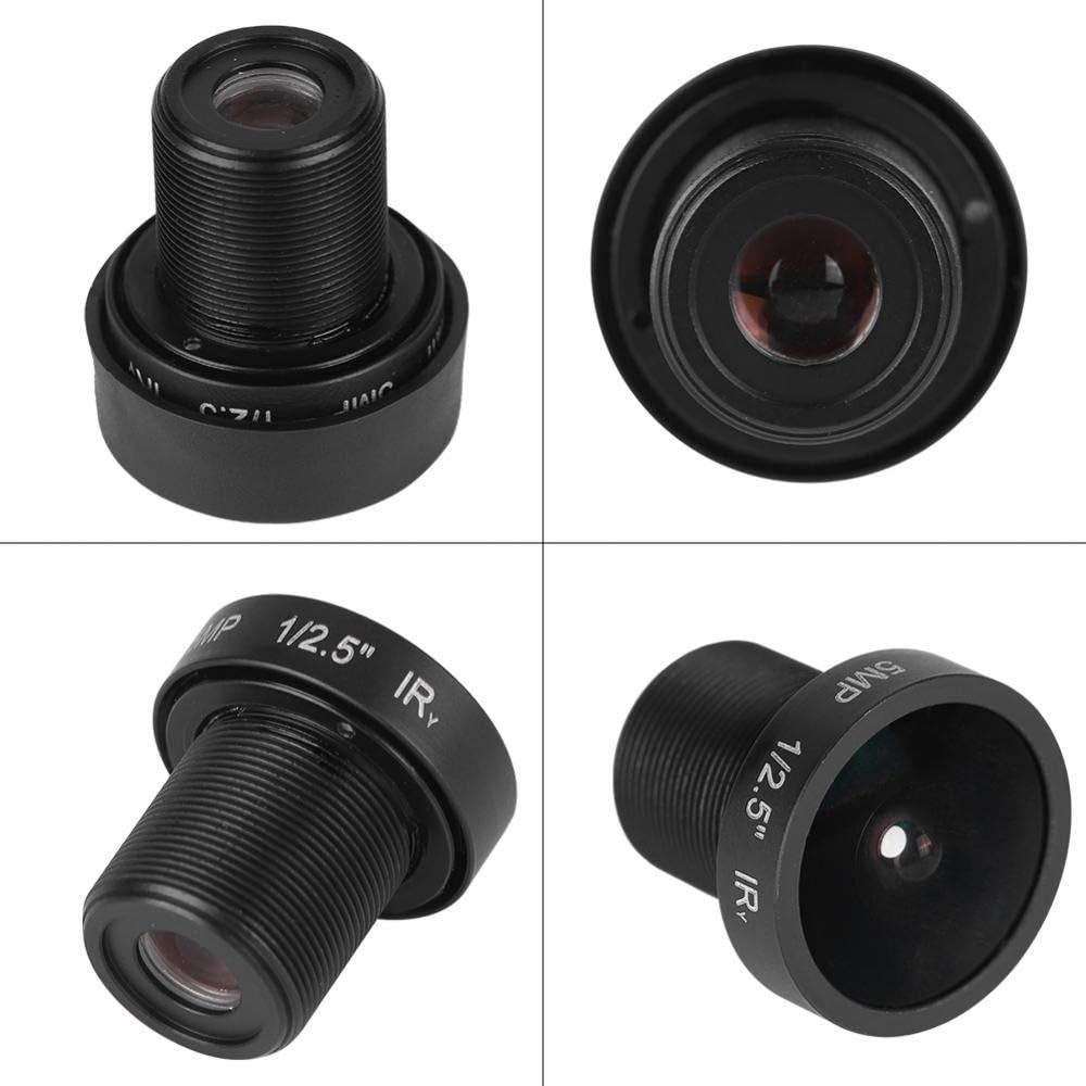 ASHATA 2,1-mm-Kameraobjektiv, 180-Grad-Weitwinkel-Ersatzobjektiv, HD-IR-CCTV-Objektiv für IP-Überwac