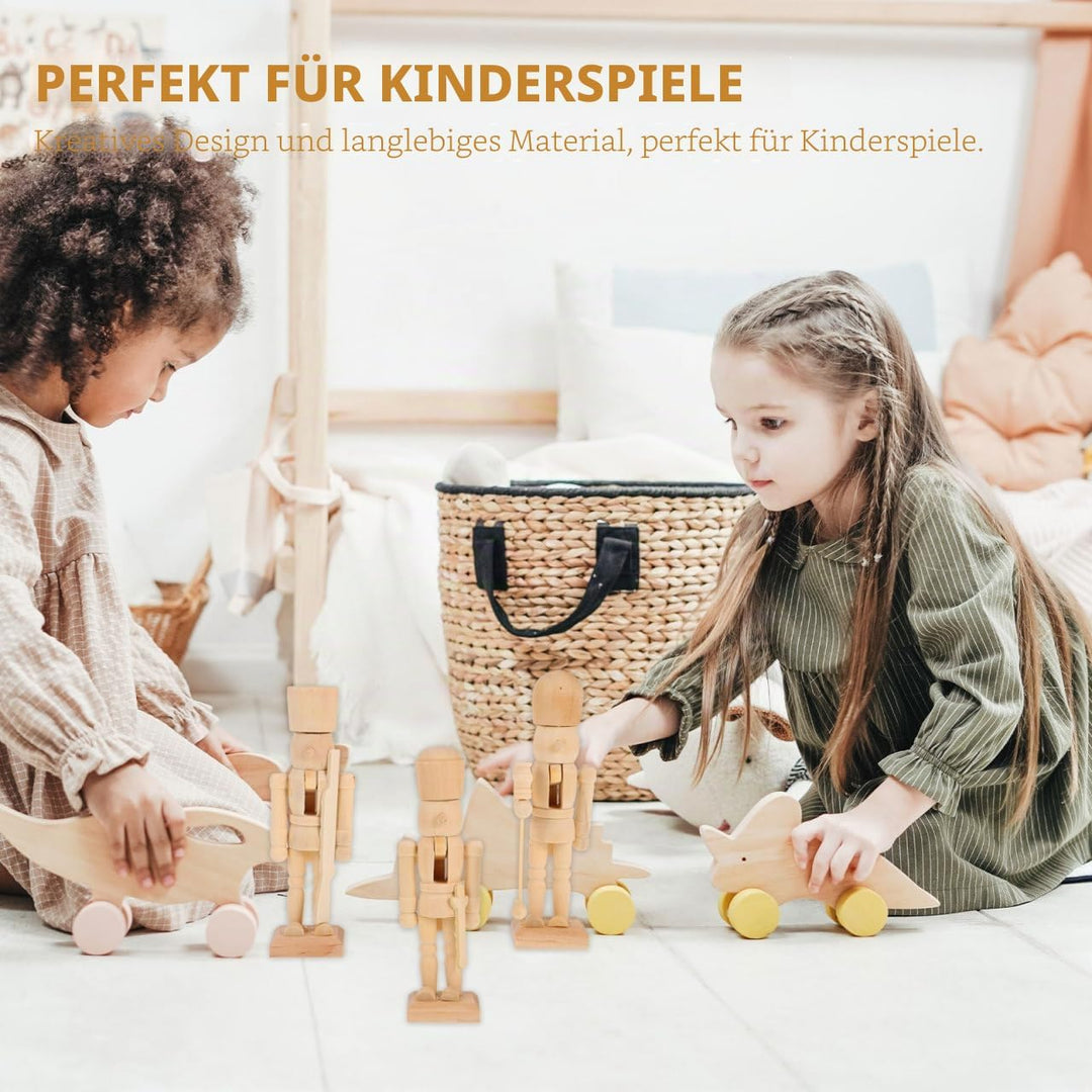 MAGICLULU 3 Stück Weihnachts-Nussknacker Aus Holz Unvollendet Nussknacker Aus Holz Zum Bemalen Unbem