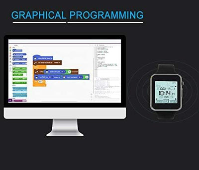 WayPonDEV T-Watch 2020 V1 ESP32-basierte programmierbare Uhr mit ESP-IDF oder MicroPython (Schwarz)