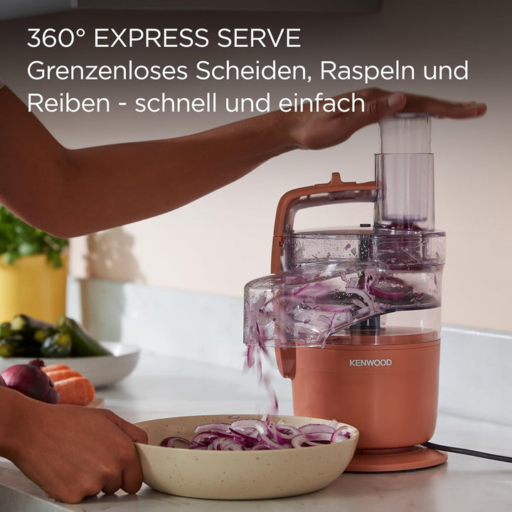 Kenwood MultiPro Compact – Kompakte Küchenmaschine mit Express Serve, Edelstahlmesser, Schneid- und