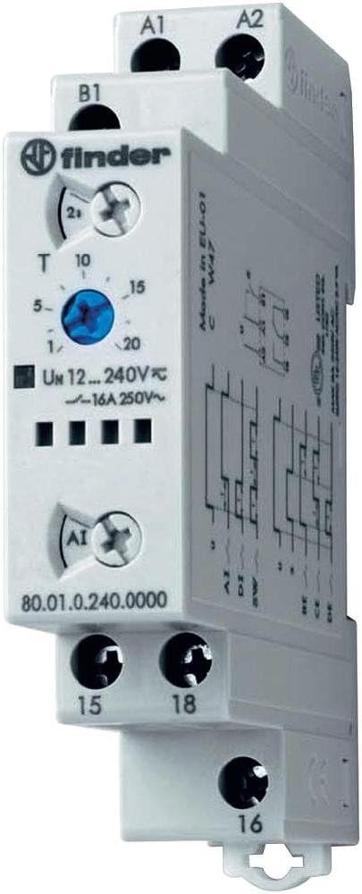 finder Serie 80 - Multispannungs-Timer, einphasig, 240 V/Gleichstrom, One Size