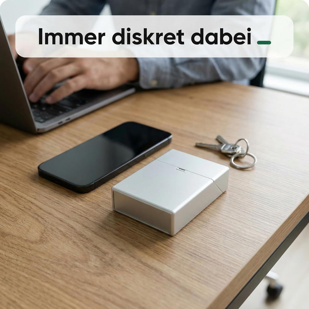 Zigarettenetui für 30 Zigaretten Box mit Klick Zigarettenbox metallic Farben Auswahl (alle 6 Boxen w
