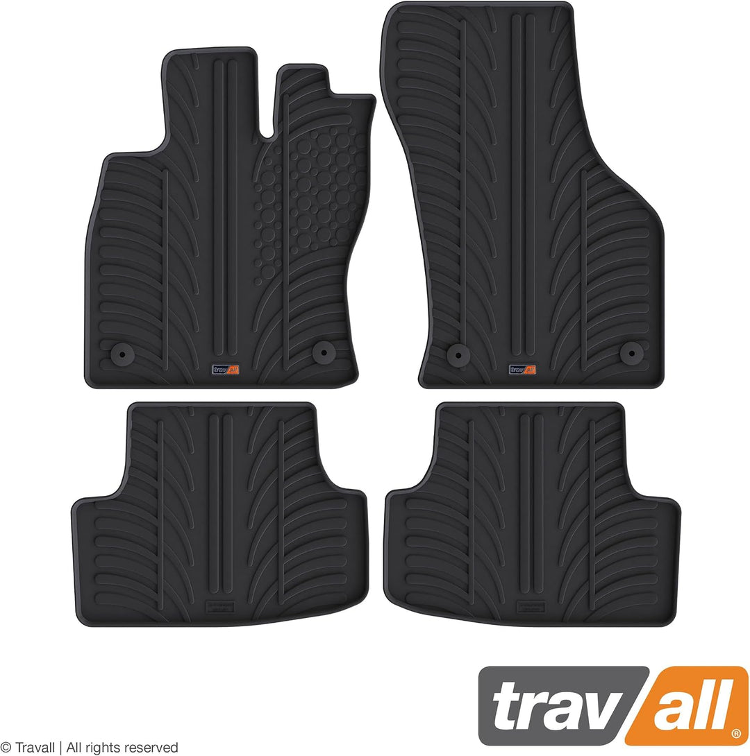 Travall Mats Gummifussmatten Kompatibel Mit Volkswagen Golf Fliessheck und SEAT Leon 5 Türer Fliessh