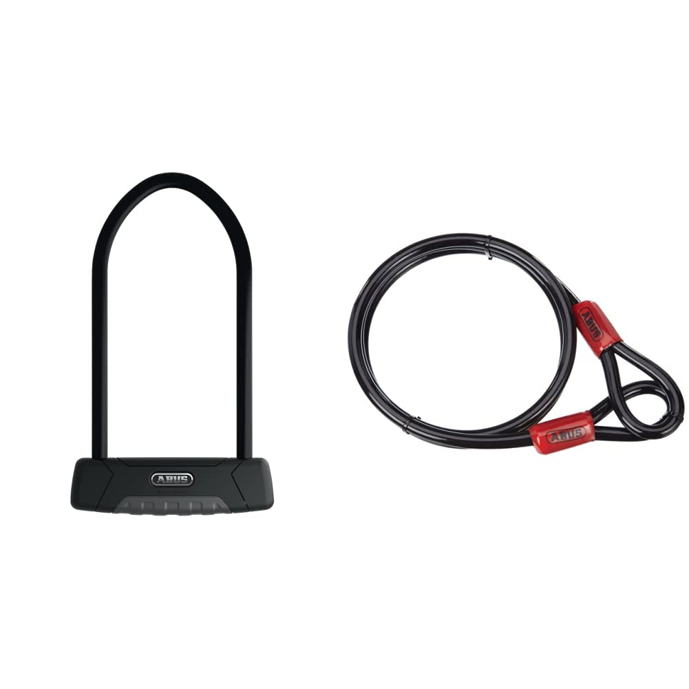 ABUS Bügelschloss Granit XPlus 540 + SH B-Halterung - Fahrradschloss mit XPlus Zylinder & Schlaufenk