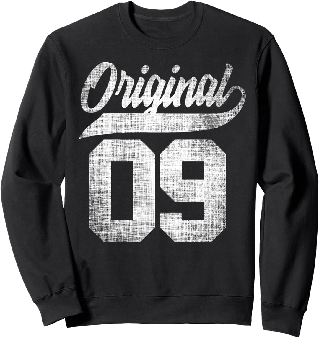 14.Geburtstag Original Junge Mädchen Vintage Jahrgang 2009 Sweatshirt