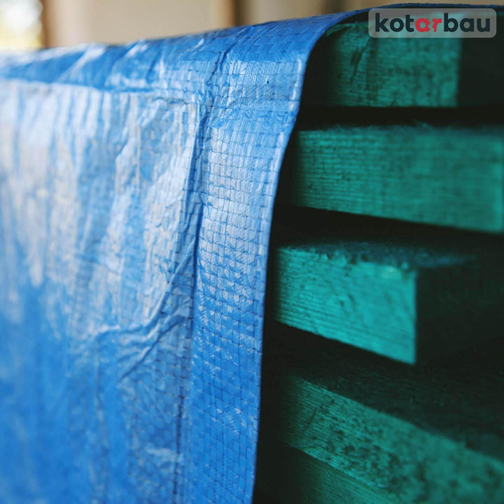 KOTARBAU® Plane 60 g/m2, Abdeckplane wasserdicht 8x12 m, Blau | Universal Schutzplane, Abdeckplane m
