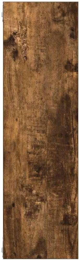 vidaXL Wandregal Räuchereiche 75x16x55 cm Holzwerkstoff, Räuchereiche