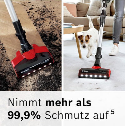 Bosch Akku-Staubsauger Unlimited 7 ProAnimal BKS711PET, kabelloser Tierhaar-Staubsauger, beutellos,