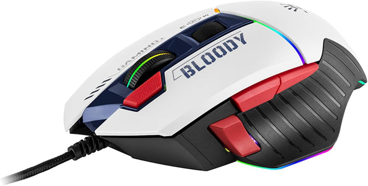 A4tech W95Max Sports Gaming Maus, Optische Kabelgebundene Gaming-Maus, USB 12 000 CPI, 8000 FPS, 250