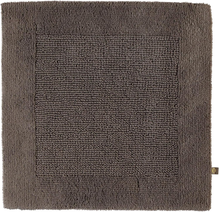 RHOMTUFT Prestige Badvorleger, 100% Baumwolle, 58 Taupe, 60 x 60 cm, WC-Vorleger ohne Passform 60 x
