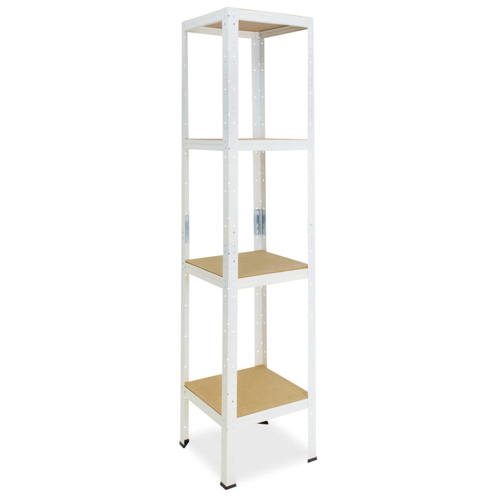 shelfplaza® 155x60x60cm Home Schwerlastregal weiss/Metallregal mit 4 Böden/Kellerregal Metall, Garag