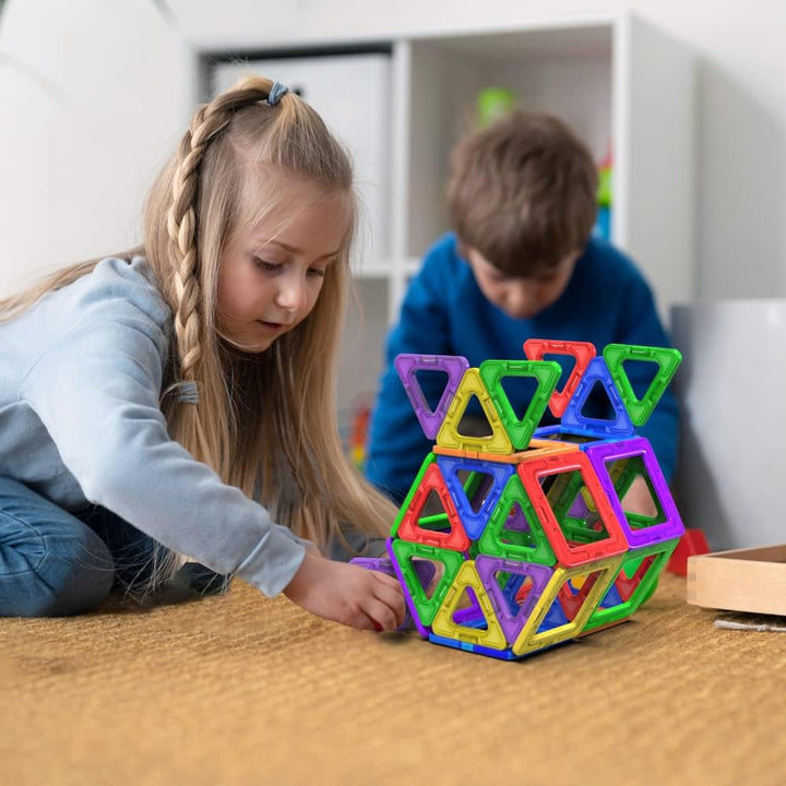 Desire Deluxe Magnetische Bausteine Magnet Montessori Spielzeug für Kinder 30PC Set Teilen ab 3 4 5