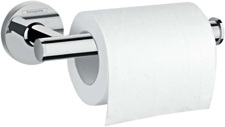 hansgrohe Logis Universal Toilettenpapierhalter (Badzubehör, ohne Abdeckun) Chrom, Papierrollenhalte
