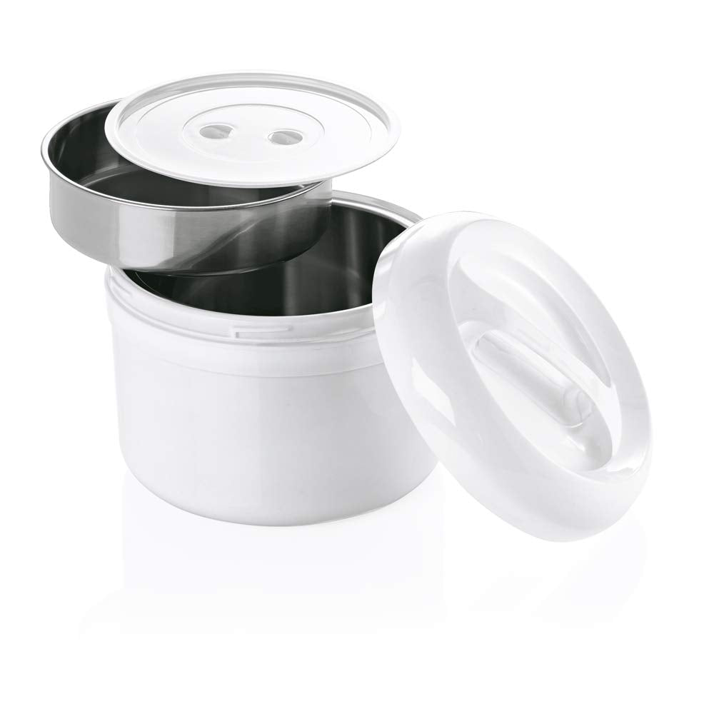 WAS 3766 200 Kunststoff Thermospeisetransportbehälter, 2 L, 21cm Durchmesser, 13.0cm Höhe 2L, 2L