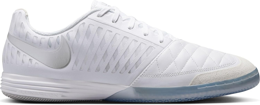 Nike Herren Lunargato II Low Top Fussballschuh für Hallen-und Hartplätze Fussball 38 EU White Chrome
