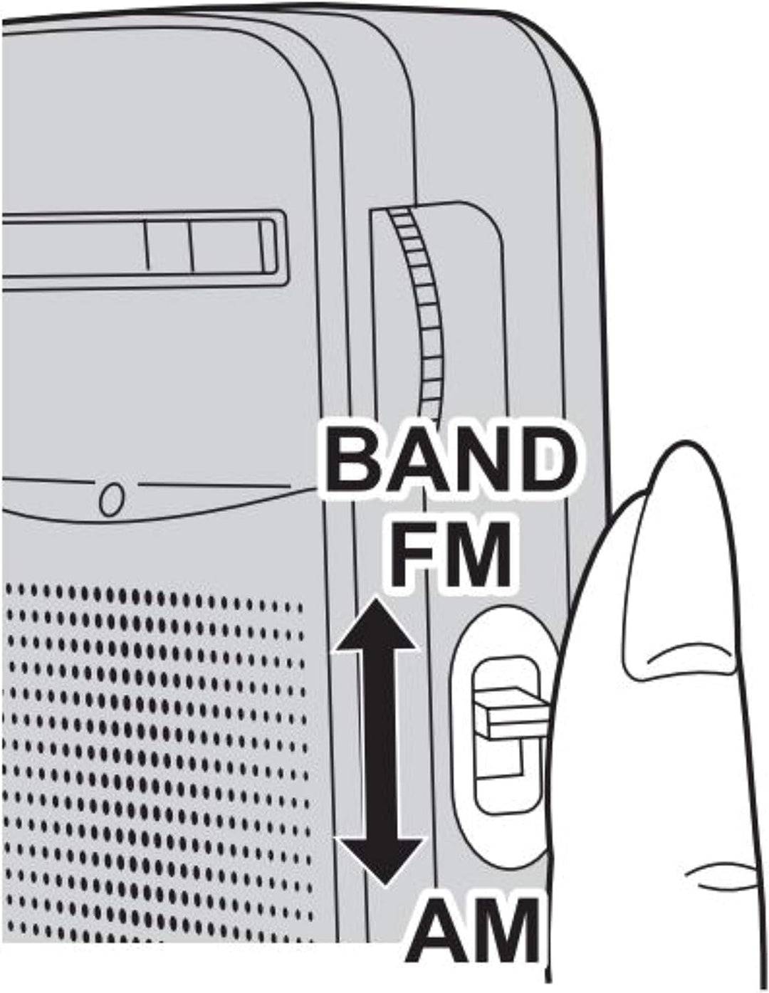 Radio PORTATIL RF-P50DEG mit Kopfhörern Standardset