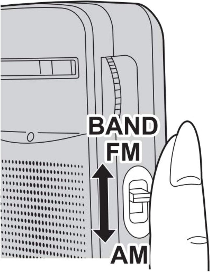 Radio PORTATIL RF-P50DEG mit Kopfhörern Standardset