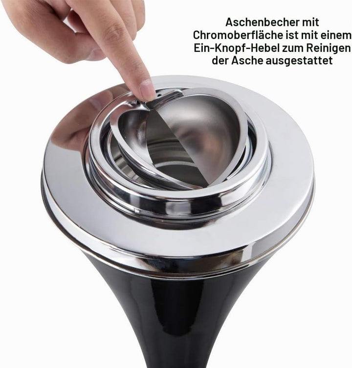 Modern Aschenbecher mit Standfuss Garten Ascher Freistehend Standaschenbecher Standascher Zigaretten