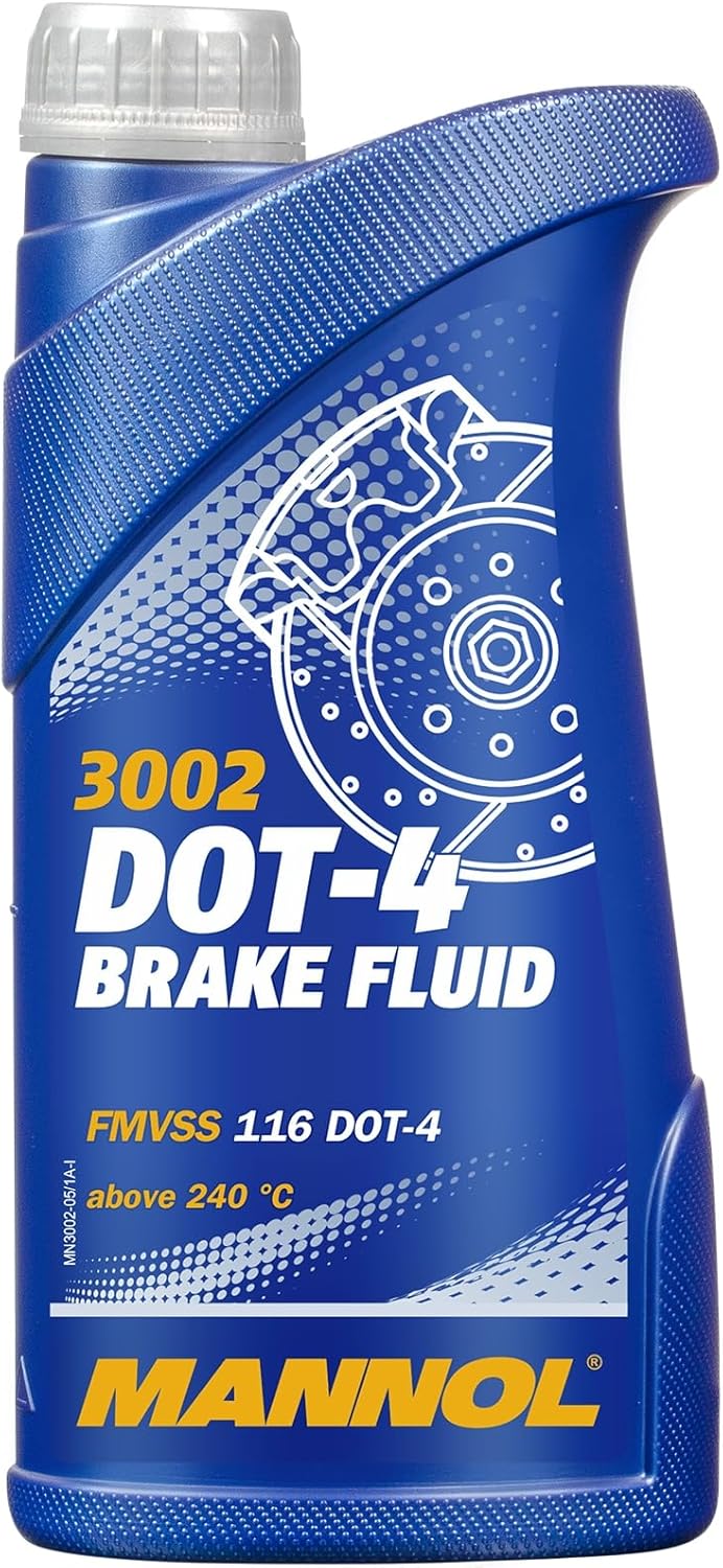 TECPO Bremsleitung Schlüssel 8-19mm Ringschlüssel Satz mit Bremsflüssigkeit DOT4, 3 Liter