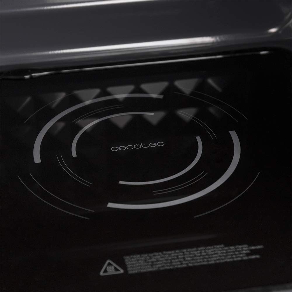 Cecotec Mikrowelle ohne Platte GrandHeat 2300 Flatbed Touch Schwarz. Fassungsvermögen 23 Liter, Leis