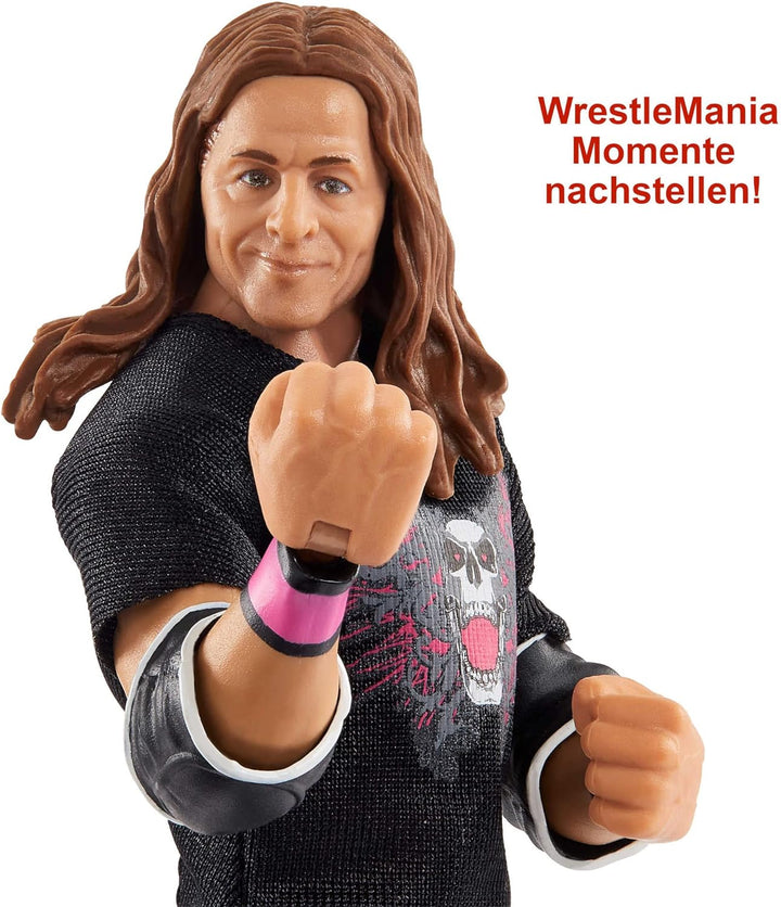 WWE HDD86 - "Hit Man" WrestleMania Action-Figur (ca 15 cm) mit Eintritts-Shirt &amp; Vince McMahon Figur