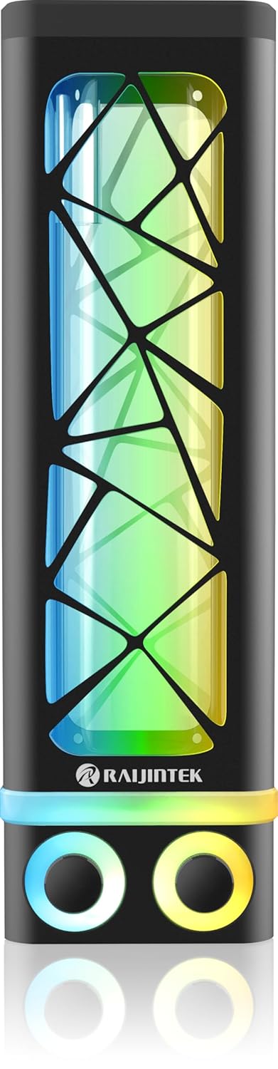 Raijintek Compatible ANTILA Pure R240B Ausgleichsbehälter, 262,5mm, ARGB - schwarz, R240B