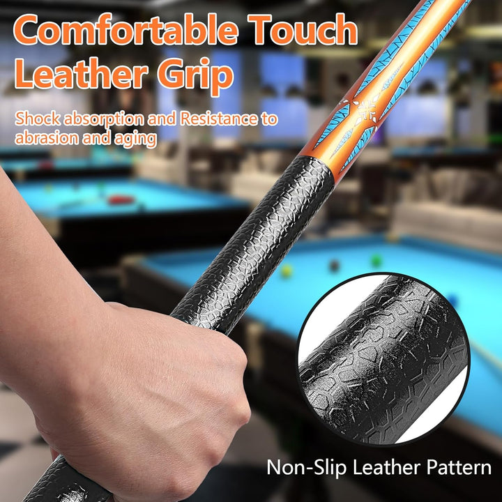 Billard Queue 18 19 20 21 oz, 58" Pool Queue Sticks 13mm Spitzen für Professionelle Billardspieler,