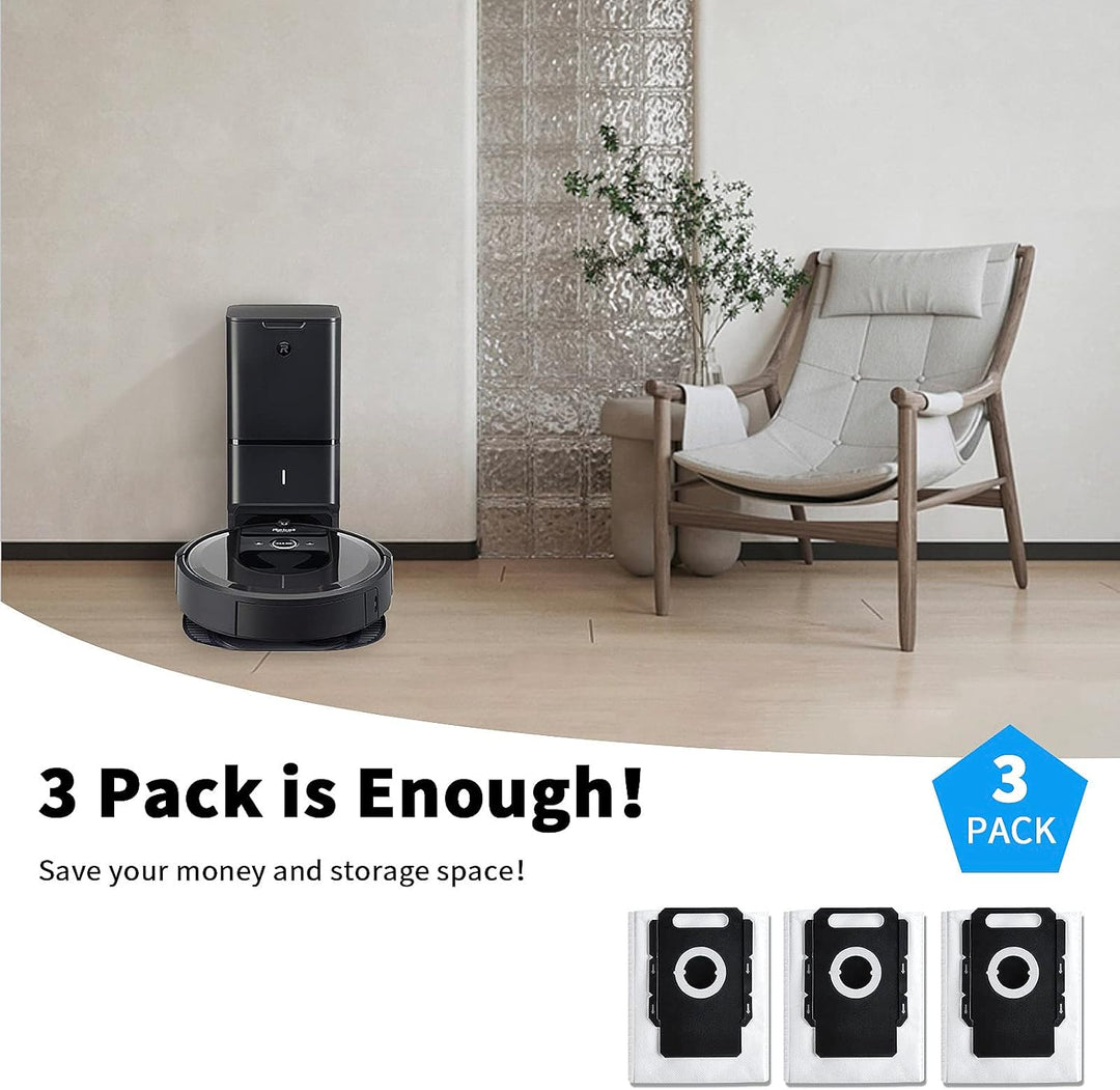 Wiederverwendbare Staubsaugerbeutel für allen iRobot Roomba i & s & j Serie Clean Base i1 i1+ i3 i3+