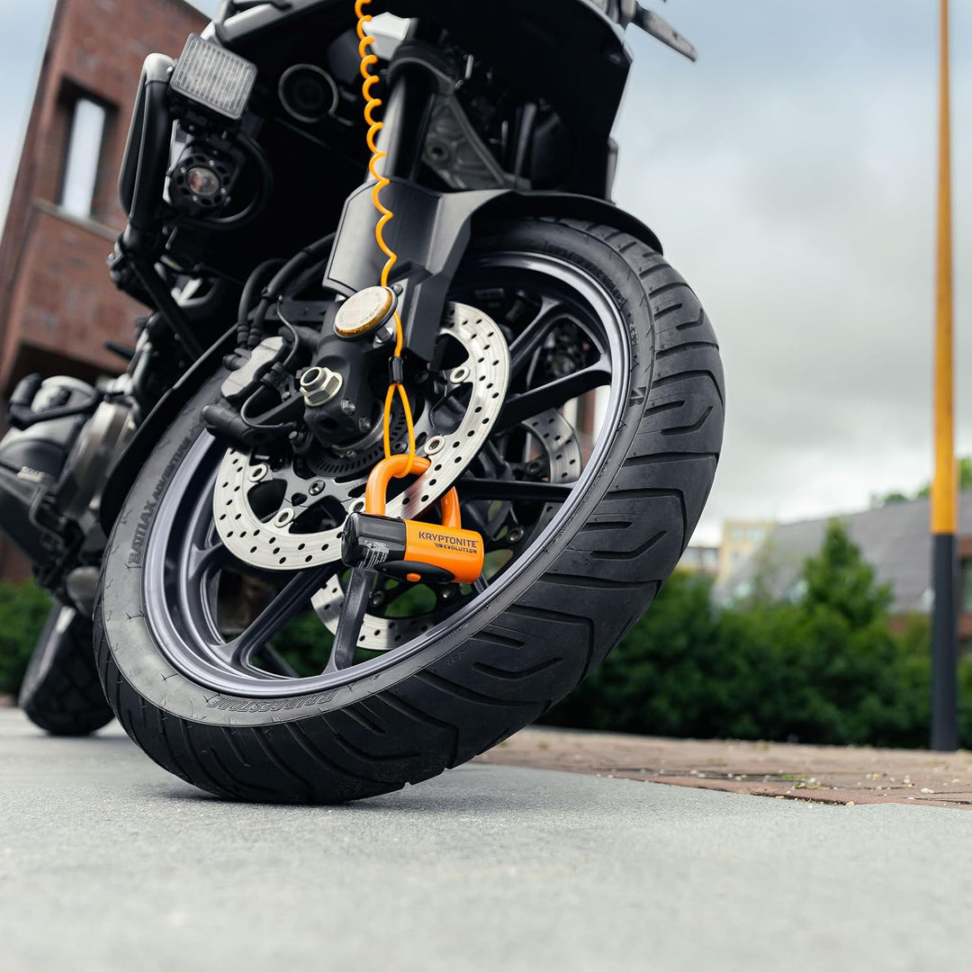 Kryptonite 3500363 Motorradschloss, Orange, 14 Millimeter Single, Single