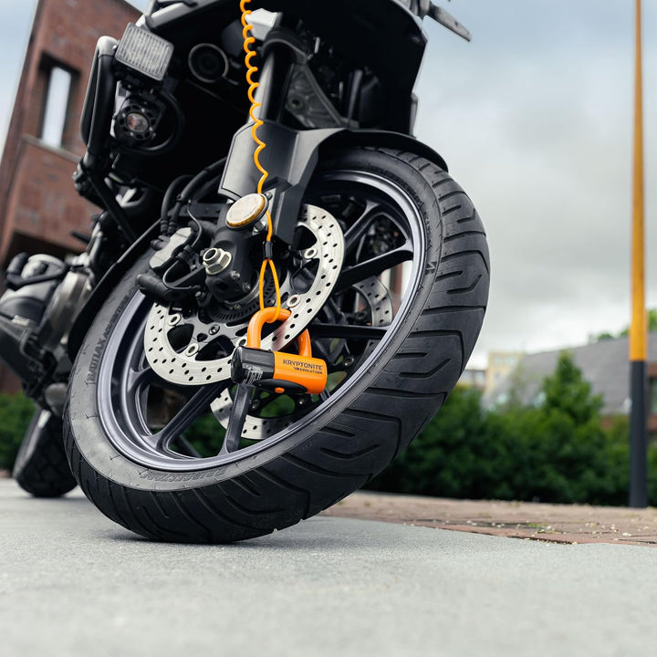 Kryptonite 3500363 Motorradschloss, Orange, 14 Millimeter Single, Single