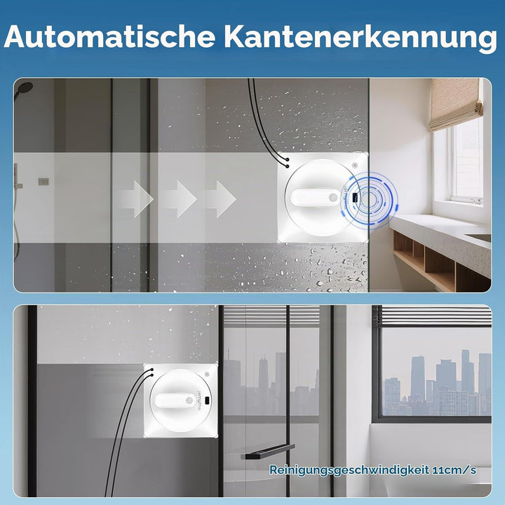 Fensterputzroboter mit 120 ml Tank ‎weiss, ‎weiss