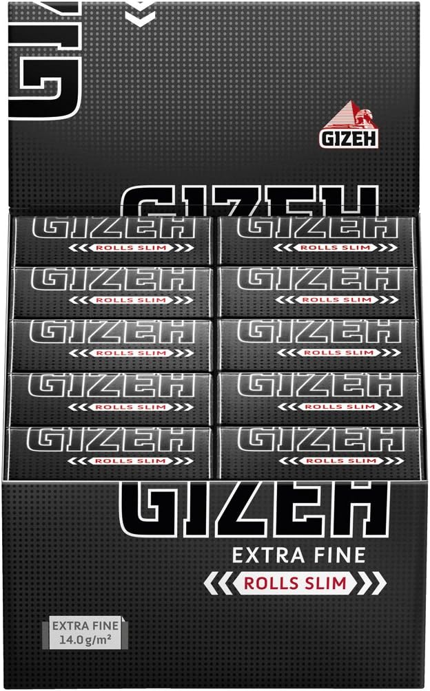 Gizeh Extra Fine Rolls Slim 5m Länge Endlospapier 10 Rolls