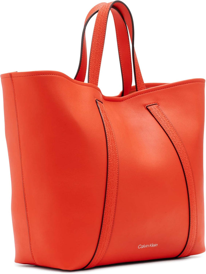 Calvin Klein Damen Denali Novelty 2-in-1 Tragetasche, Einheitsgrösse Feuerorange, Feuerorange