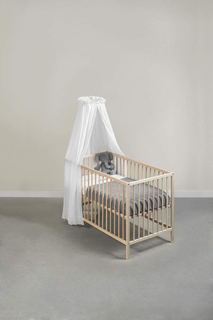 Jollein - Betthimmel Vintage White 155cm - Rosa Baldachin für Babys & Kinder - Himmel für Babybetten
