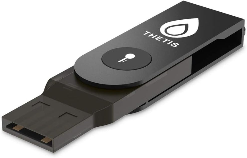 FIDO2 Security Key, Thetis Sicherheitsschlüssel [Faltbares] Zwei-Faktor-Authentifizierung USB (Typ A