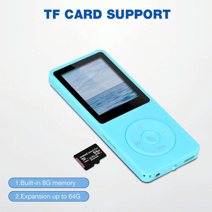 MP3/MP4 Digitaler Musik-Player, Lychee Upgrade 8 GB Tragbarer HiFi Verlustfreier Sound Musik-Player