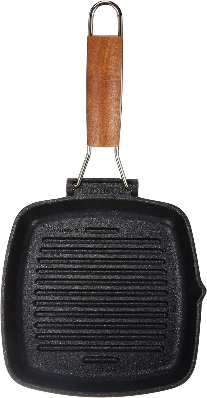 Bormioli Rocco Grillpfanne cm.20 x 20 Grillrost Risoli, aluguss, Bunt