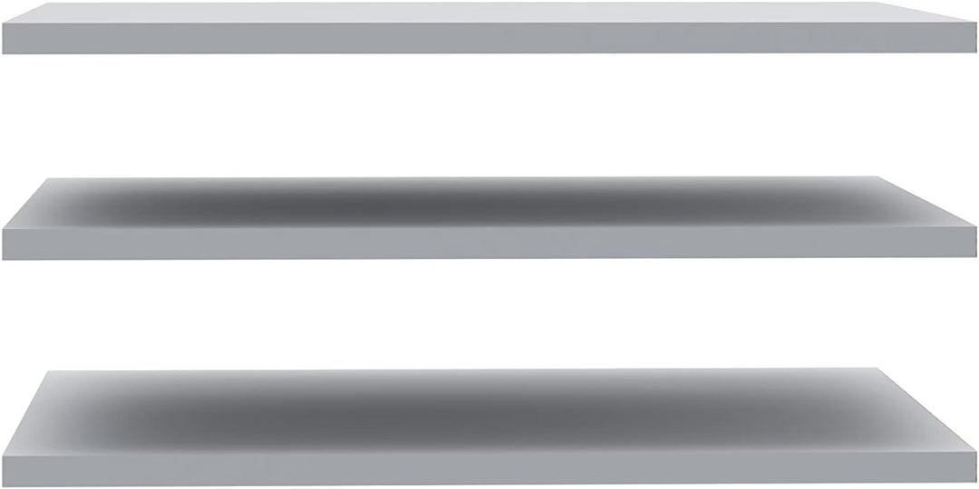 FORTE 3-er Einlegebödenset, Holzwerkstoff, Grau, 57.7 x 42 x 1.5 cm Grau 57.7 x 42 x 1.5 cm, Grau 57