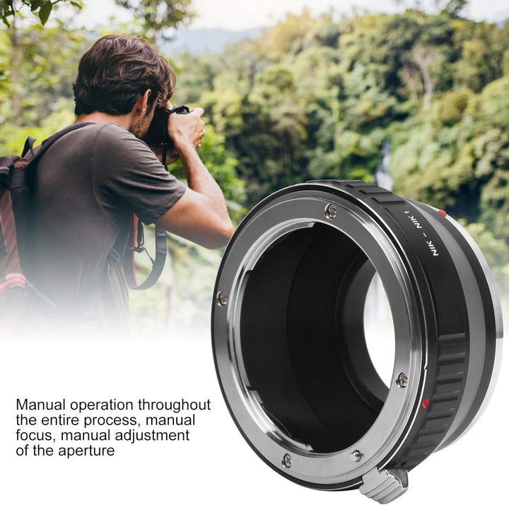VBESTLIFE Objektivadapter für Nikon F Mount Mount für Nikon 1 Mount Camera für Nikon J1, J2, J3, J4,