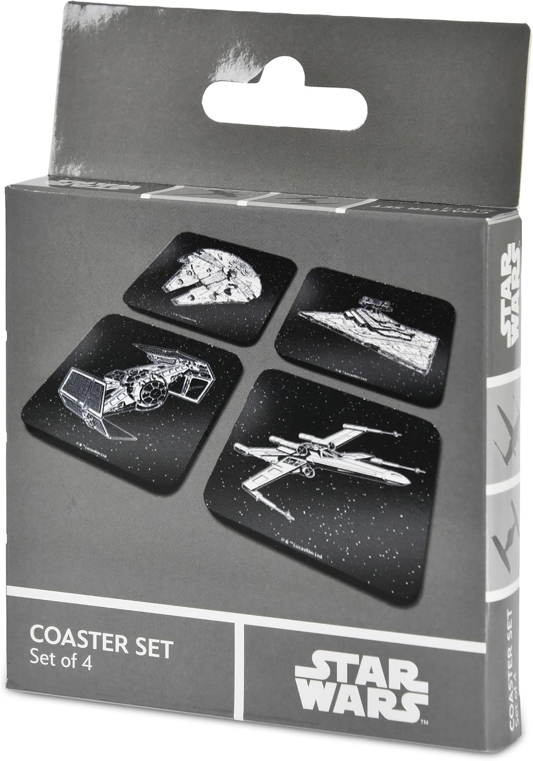 Elbenwald Untersetzer 4er Set mit verschiedenen Designs und Farben - Geschenkidee - Glasuntersetzer