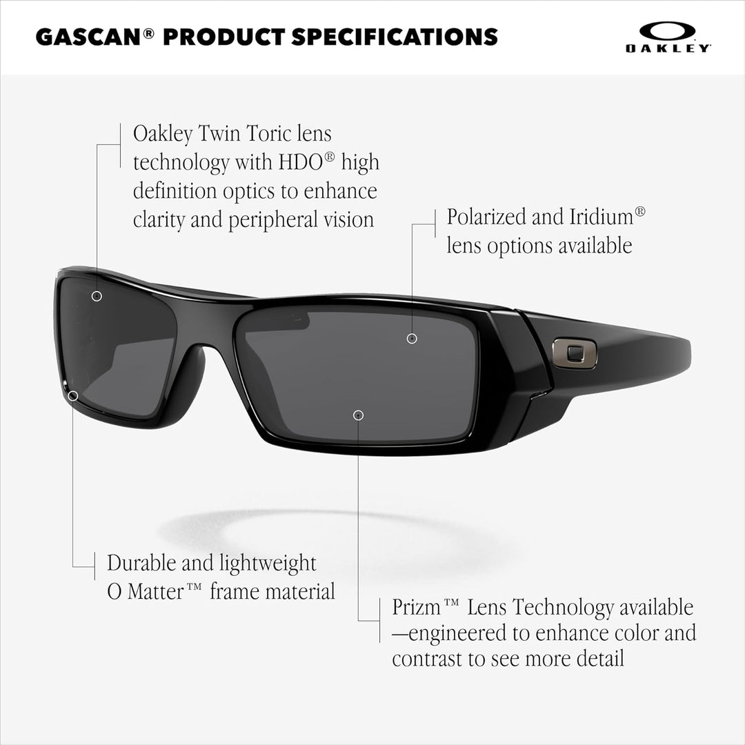 Oakley Sonnenbrille Gascan Matte Black/Grey, Matte Black/Grey