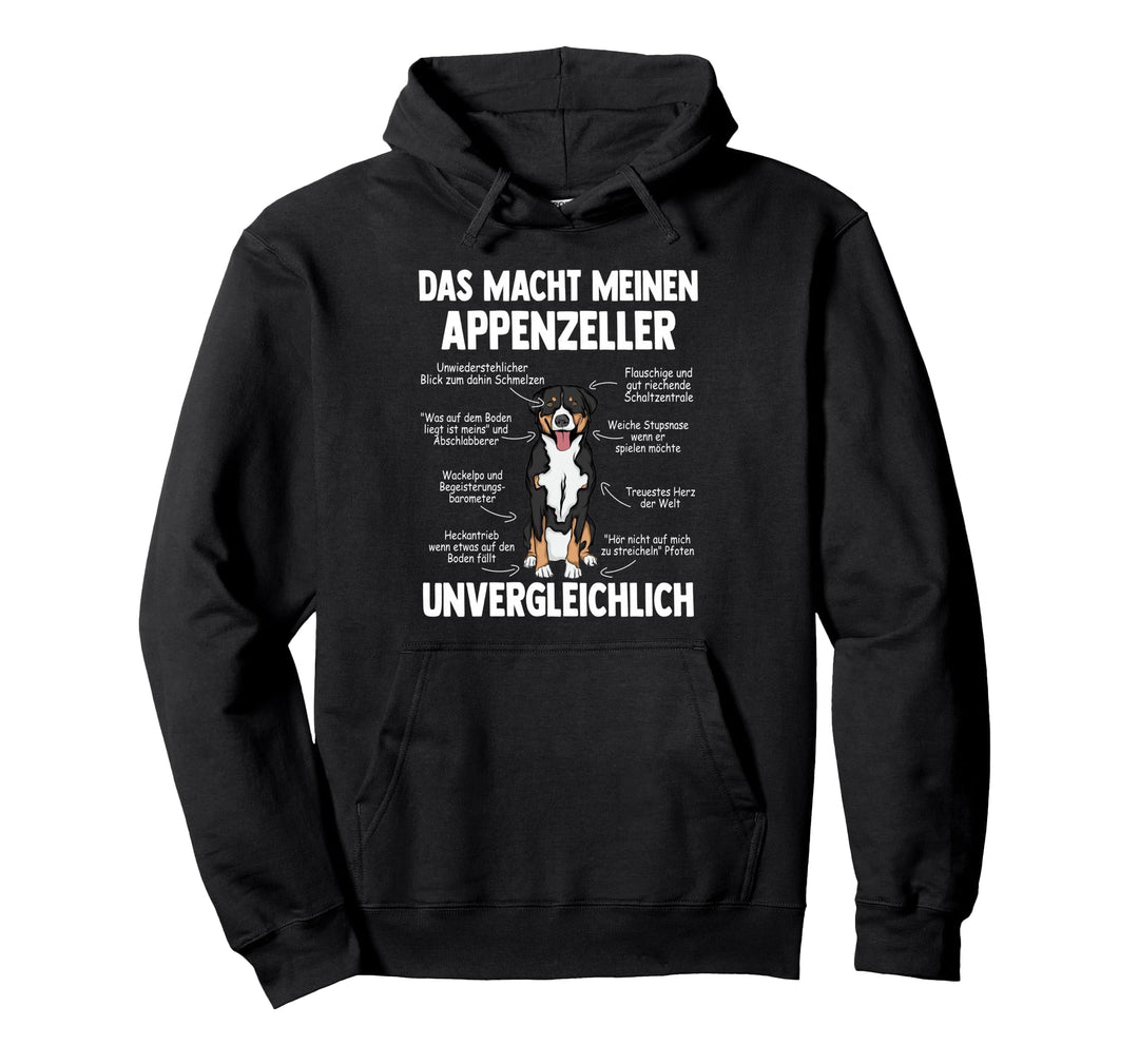 Anatomie eines Appenzeller Sennenhund Pullover Hoodie