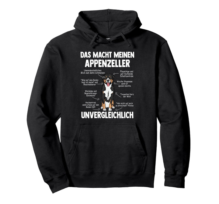 Anatomie eines Appenzeller Sennenhund Pullover Hoodie