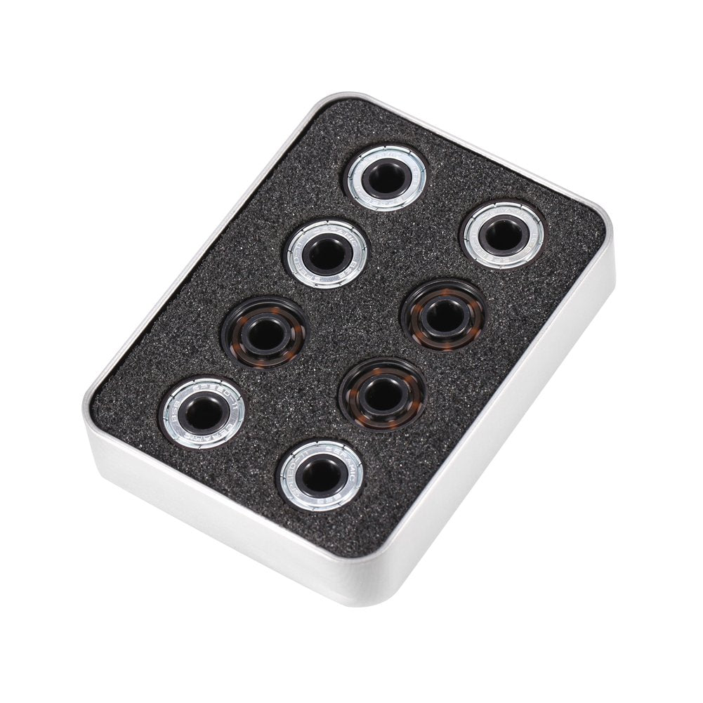SALUTUYA 16pcs / Set Inline-Rollschuh, Hochgeschwindigkeits-608-Lager Einseitige Schild-Keramikkugel
