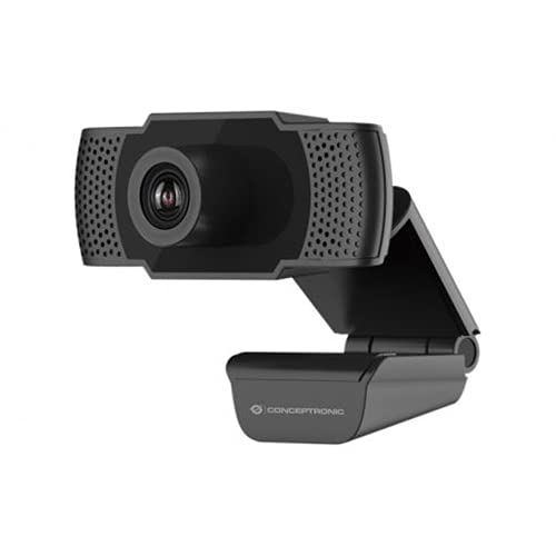 Conceptronic AMDIS 1080P Full HD Webcam mit Mikrofon
